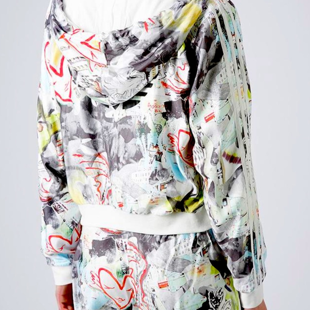 ADIDAS X TOPSHOP Tracksuit Top Hoodie Limited Edition Collection - Picture 11 of 13